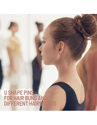 Set de 100 Horquillas Marrones Teenitor 5.08cm para Cabello