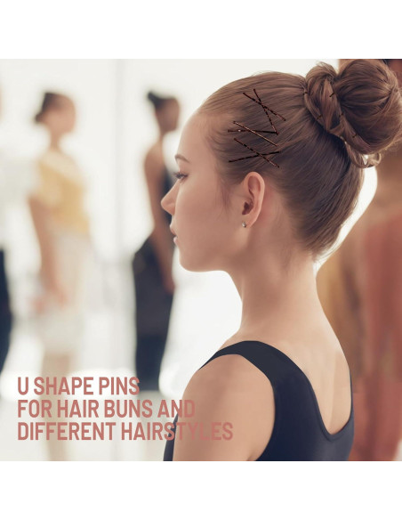 Set de 100 Horquillas Marrones Teenitor 5.08cm para Cabello