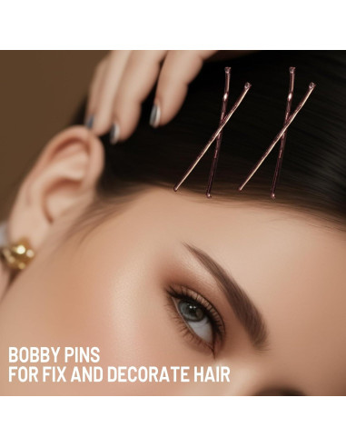 Set de 100 Horquillas Marrones Teenitor 5.08cm para Cabello