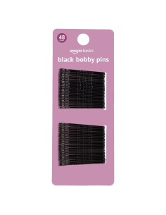 Pasadores de Pelo Amazon Basics Negros - 48 Unidades