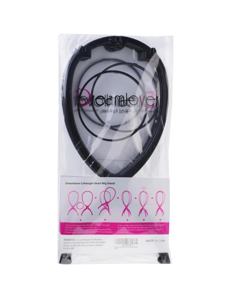 Soporte para Pelucas Dreamlover Negro 36 cm - Paquete de 3