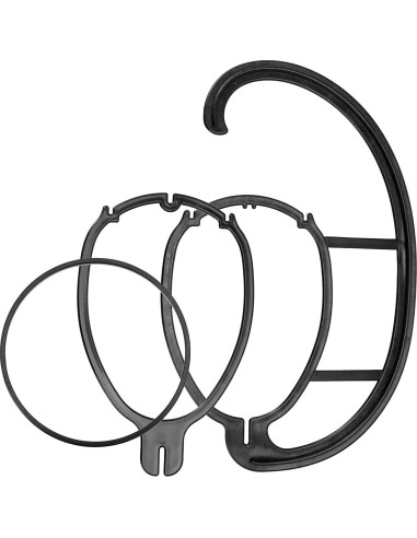 Perchas para Pelucas MANCHAP 12 Pack Soporte Negro 38.1 cm