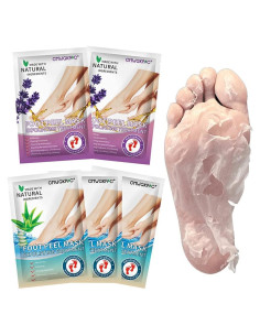 5 Paquete Máscaras Exfoliantes para Pies CMWGKBC - Hidratación