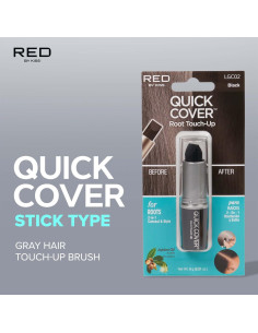 Stick Tapa Raíces Temporal RED by Kiss 2PCS Negro Resistente 2