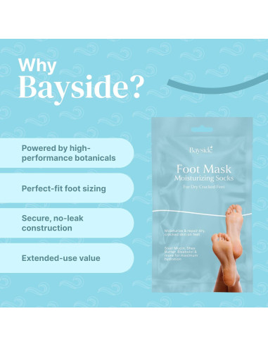 Mascarilla Exfoliante para Pies Hidratante Bayside 340g