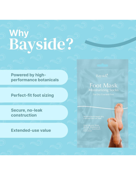 Mascarilla Exfoliante para Pies Hidratante Bayside 340g