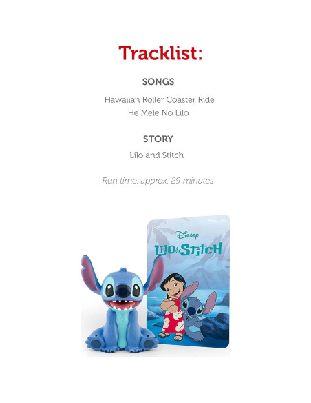 Figurita de audio Tonies Stitch Disney 10.8x3.5x20 cm Figurita de audio Tonies Stitch Disney 10.8x3.5x20 cm