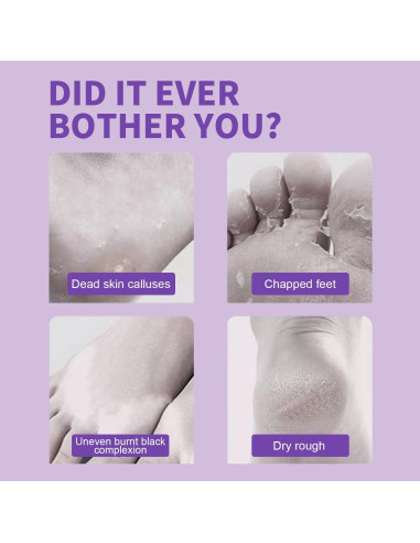 Mascarilla Exfoliante para Pies ILISYA - 5 Calcetines Lavanda