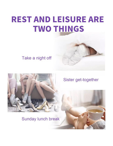 Mascarilla Exfoliante para Pies ILISYA - 5 Calcetines Lavanda