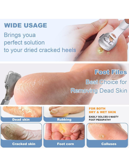 Set Raspador de Callos para Pies POQOD - 43 Piezas Set Raspador de Callos para Pies POQOD - 43 Piezas