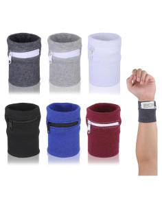 6 Piezas Cartera de Muñeca con Cremallera Lusofie - Colorido