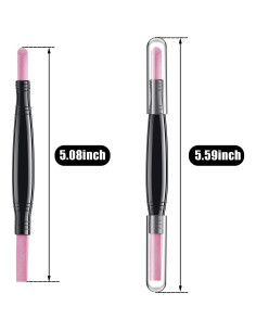 5 Piezas Lima de Uñas Piedra Pómez Mudder Doble Cabeza 2