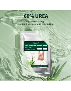 Mascarilla Exfoliante para Pies Danliss - 3 Paquetes con Urea y Aloe Vera 2
