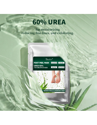 Mascarilla Exfoliante para Pies Danliss - 3 Paquetes con Urea y Aloe Vera