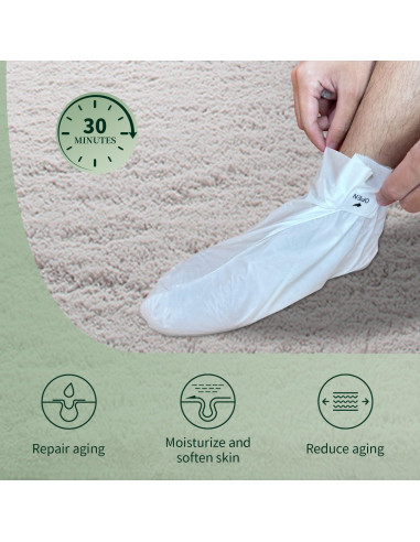 Mascarilla Exfoliante para Pies Danliss - 3 Paquetes con Urea y Aloe Vera