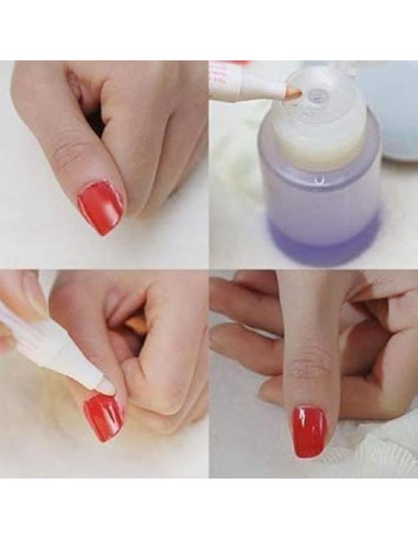 Bolígrafo Corrector de Esmalte de Uñas Zenarao - 3 Puntas Reemplazables