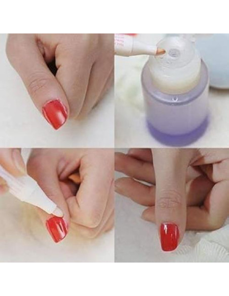 Bolígrafo Corrector de Esmalte de Uñas Zenarao - 3 Puntas Reemplazables