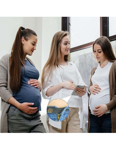 Extensor de Botón Elástico Ajustable BlingKingdom 5 Pcs - Negro