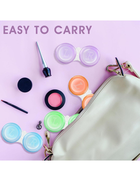 Paquete de 36 estuches para lentes de contacto transparentes Paquete de 36 estuches para lentes de contacto transparentes