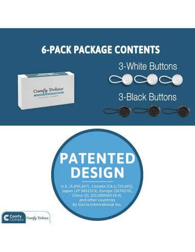 Extensores de Cuello Comfy Deluxe Unisex - Paquete de 6