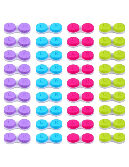 Estuche para Lentes de Contacto Elcoho 36 Piezas Colores Variados