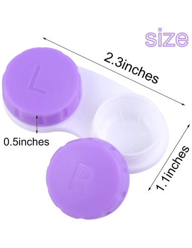 Estuche para Lentes de Contacto Elcoho 36 Piezas Colores Variados