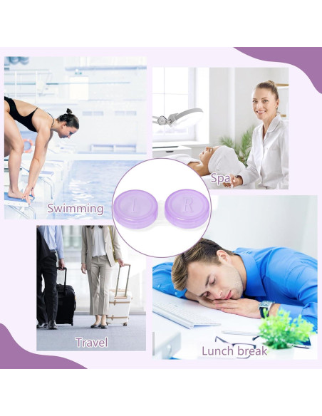 Paquete de 60 estuches para lentes de contacto transparentes Paquete de 60 estuches para lentes de contacto transparentes