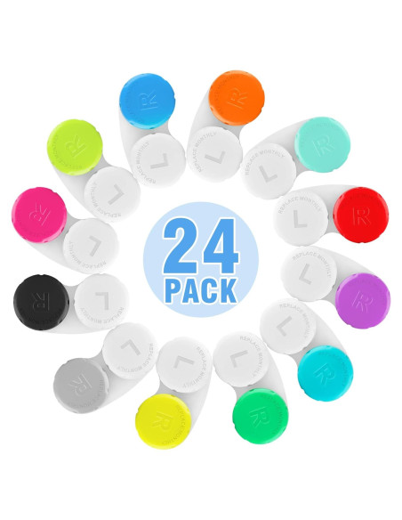 Estuches para Lentes de Contacto Phyyixs - 24 Piezas Coloridos