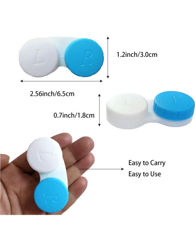 Estuche para Lentes de Contacto Erewa - 12 Piezas Colores Variados