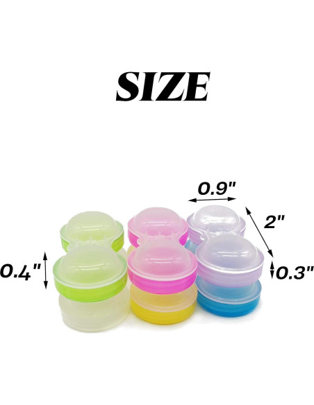 Estuches para Lentes de Contacto RONYOUNG 60PCS 6 Colores