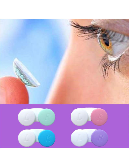 Estuche para Lentes de Contacto Erewa - 12 Piezas Colores Variados