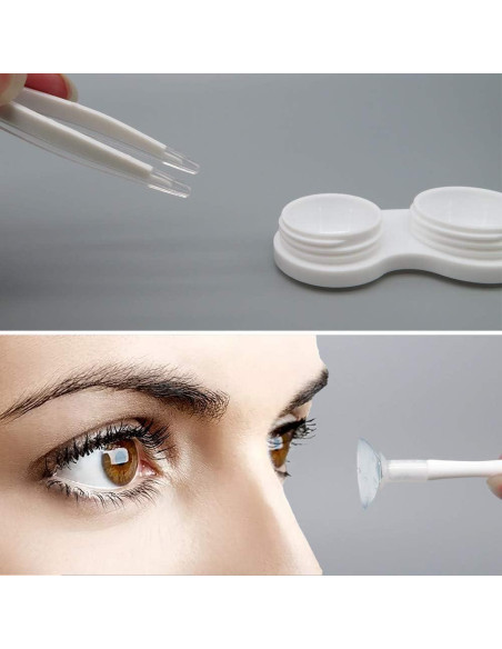 Estuche para Lentes de Contacto DLSYJHMGJFX Oro Rosa Portátil