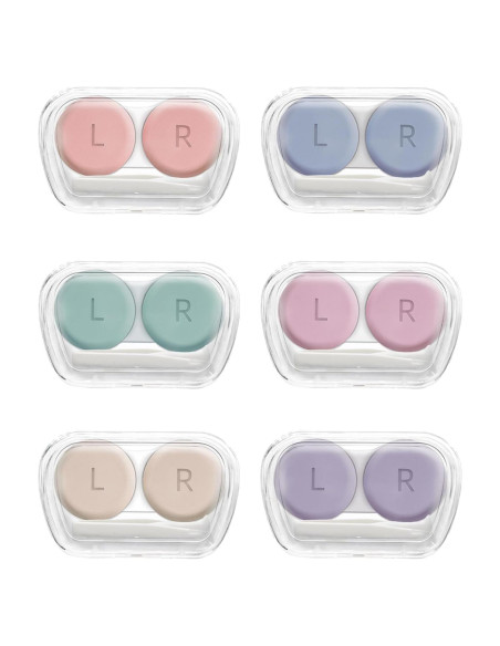 Estuche para Lentes de Contacto - Paquete de 6 Colores con Herramientas