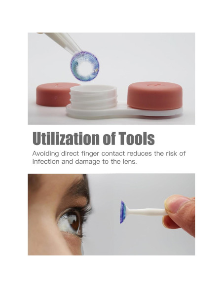 Estuche para Lentes de Contacto - Paquete de 6 Colores con Herramientas