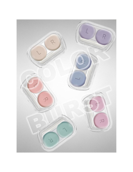 Estuche para Lentes de Contacto - Paquete de 6 Colores con Herramientas