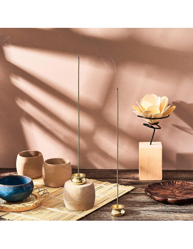 Soporte para Incienso Dorado Suclain - 6 Pcs Latón 2.4 cm