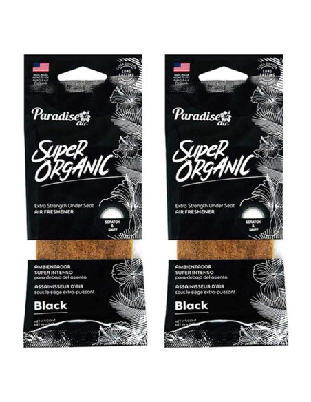 Ambientador de Coche Orgánico AllTopBargains Negro 2 Pcs Ambientador de Coche Orgánico AllTopBargains Negro 2 Pcs