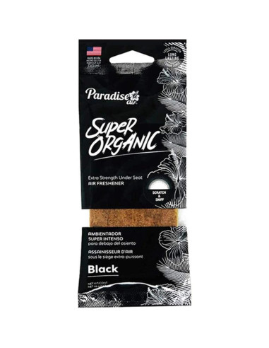 Ambientador de Coche Orgánico AllTopBargains Negro 2 Pcs