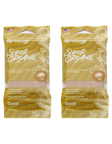 Ambientador para automóvil Genérico Gold 2 Piezas Aroma Dulce