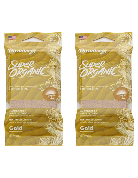 Ambientador para automóvil Genérico Gold 2 Piezas Aroma Dulce Ambientador para automóvil Genérico Gold 2 Piezas Aroma Dulce
