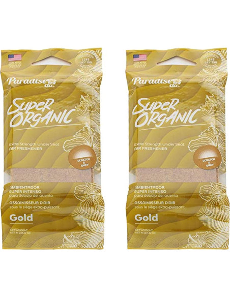 Ambientador para automóvil Genérico Gold 2 Piezas Aroma Dulce Ambientador para automóvil Genérico Gold 2 Piezas Aroma Dulce