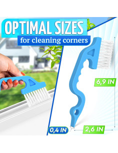 Cepillo de Limpieza de Ranuras DIMROM 2 Pcs Nylon Duro 2