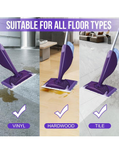 Repuesto de Almohadilla Desechable Wet Jet YHOVID - 60 Piezas 2