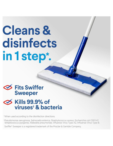 Paquete de Paños de Mopa Húmedos Desinfectantes Clorox - 48 Recargas