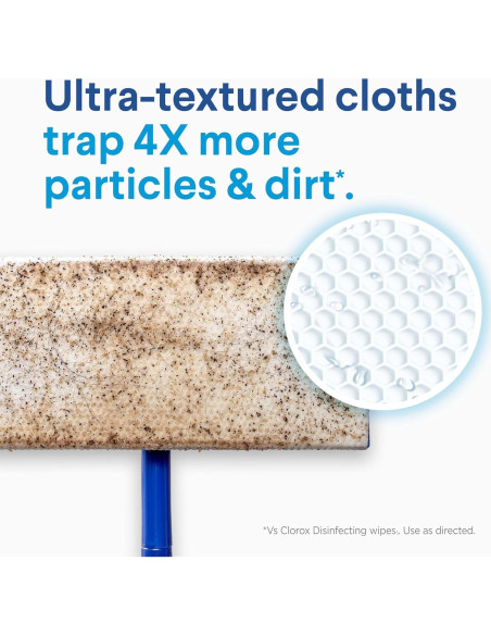 Paquete de Paños de Mopa Húmedos Desinfectantes Clorox - 48 Recargas