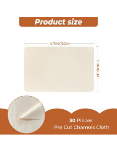 Set de 30 Paños de Chamois DLOnline 7.87x11.94 cm 2