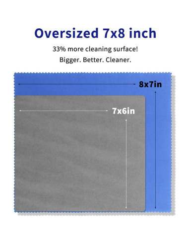 Paquete de 20 Paños de Microfibra iGeyzoe para Gafas
