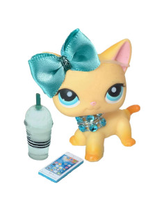 Accesorios para Mascotas LPS 4 Piezas Collar y Lazo