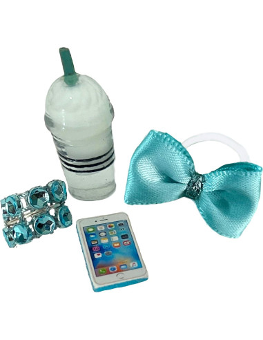 Accesorios para Mascotas LPS 4 Piezas Collar y Lazo