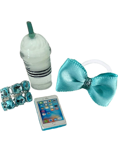 Accesorios para Mascotas LPS 4 Piezas Collar y Lazo